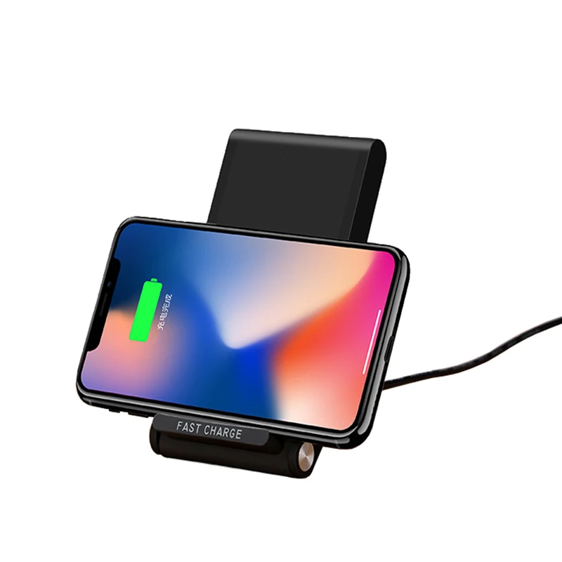 BBSW 3 Coils Qi Wireless Fast Charger Folding Charging Stand Pad For SAMSUNG S8 S8 Plus S7 Edge S6 Edge+Note 5 8 For iPhone X 8 (5)
