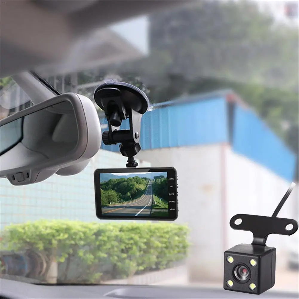 

Front And Rear Double Lens Driving Recorder T682 HD Night Vision Mini Car Recorder 1080p HD Car DVR Dashboard Camera Recorder