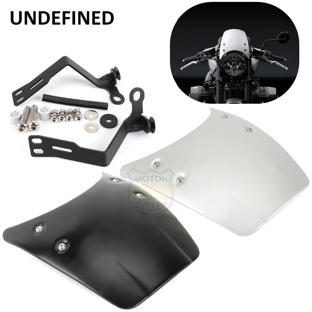 

Motorcycle Headlight Fairing Cover Windshield Windscreen Deflector Aluminium For BMW RNineT R nine T 2014 2015 2016 2017-2020