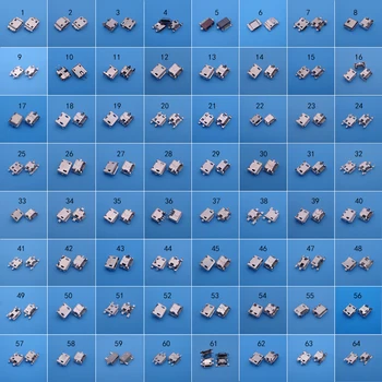 

64Model Micro USB Jack 5P 5pin USB Charging Socket Connector SMD V8 Port Charging Data Plug for Samsung Huawei mini usb adapter