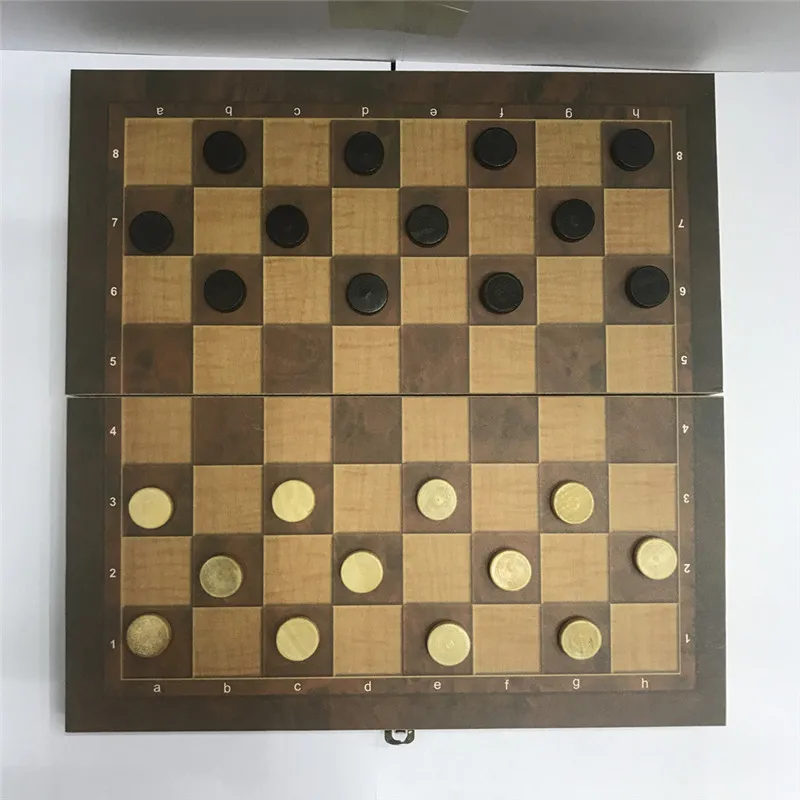 Деревянный складной портативный путешествия игра шахматы международные шашки нарды 3 в 1 Набор популярный подарок