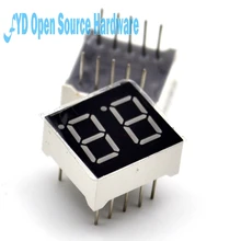 10 шт. 2 бит 2 бит общий анод положительная цифровая трубка 0,3" 0.36in. Красный светодиодный Дисплей 7 разрядный сегмент 7 сегмент