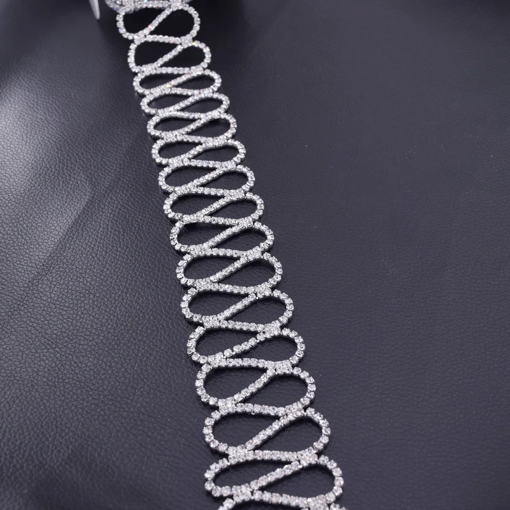Rhinestone trim patch HF-3295 (1)