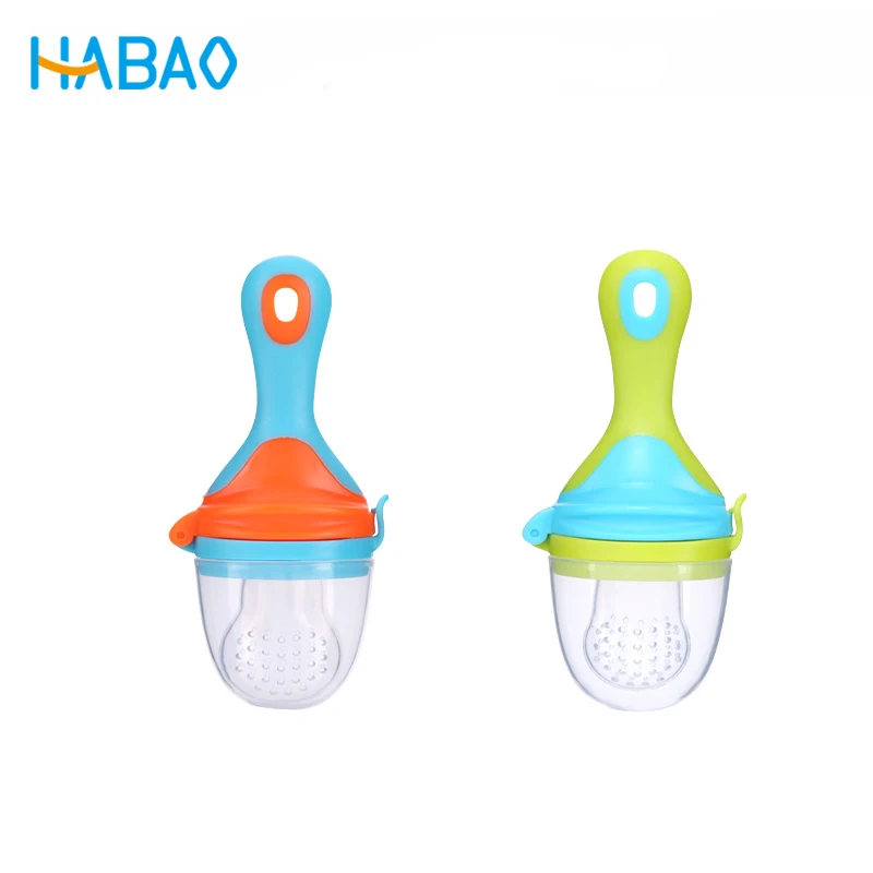 Baby Pacifier holder teether fruit Silicone Mesh Bag baby food