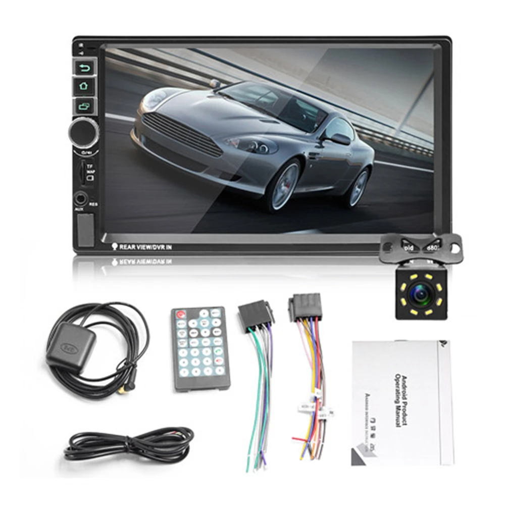Podofo 2din Android Auto Radio GPS 7 zoll 2 din Radio Kassette Recorder Bluetooth autoradio MP5 Player Unterstützung Rückansicht kamera