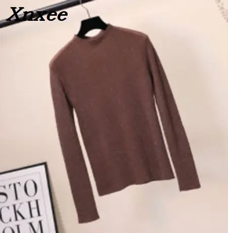 Xnxee Shiny Lurex Autumn Winter Sweater Women Long Sleeve Pullover Women Basic Sweaters Women 2018 Korean Style Knit Tops Femme