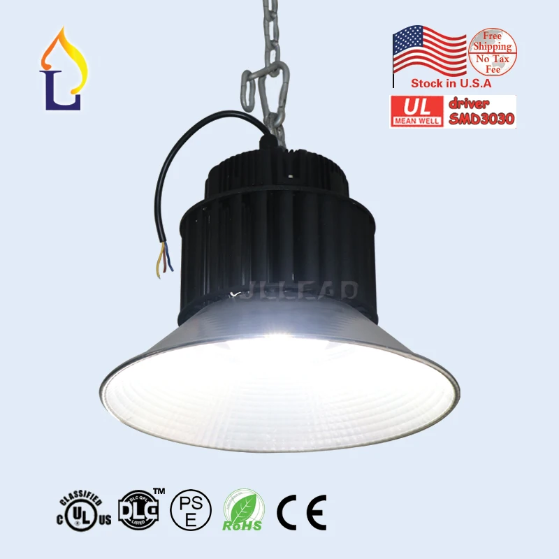 

6 Pack led high bay lights UL DLC 100W 150W 200W LED Highbay SMD3030 AC100-277V Industrial lighting 5 years warranty