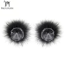 Дизайн перо Стикини клей лепестки Breat для женщин сексуальные мягкие перья женские соски крышка женский бюстгальтер аксессуары