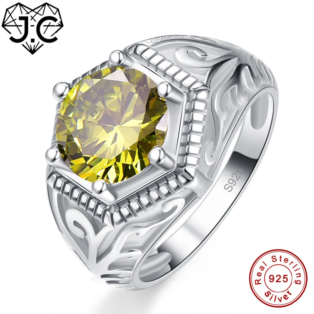 925 Sterling Silver Square Shape Peridot Gemstone Solitaire Ring Size 5-8