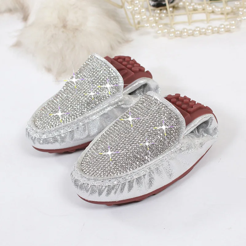 gold and silver flats