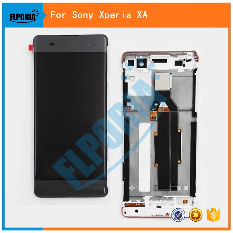 

For Sony Xperia XA LCD Display Touch Screen Digitizer Assembly With Frame F3111 F3113 F3115 Replacement 5.0" For SONY XA LCD