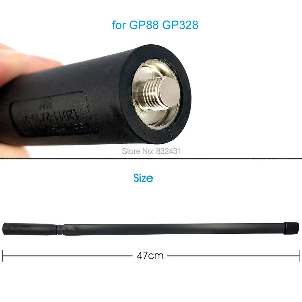 47cm SMA-Male 8W Folding Tactical Antenna 8