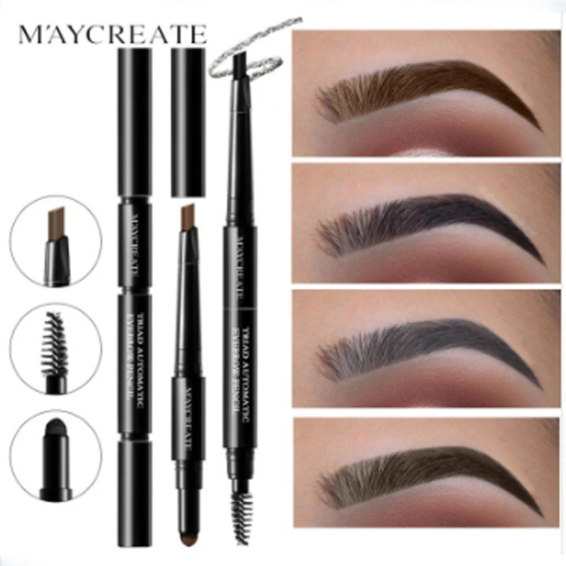 

MAYCREATE brand Best sellers Three in one Multi-function Eyebrow pencil Easy to color Lasting waterproof sweatproof