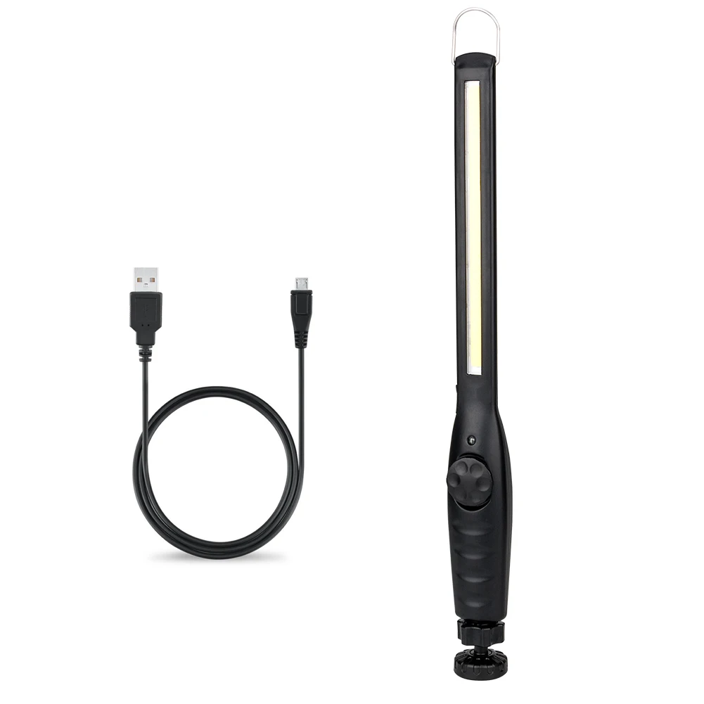 Модернизированный Вращающийся складной портативный COB флэш-светильник фонарь USB Перезаряжаемый светодиодный рабочий светильник Магнитный фонарь COB портативный точечный светильник