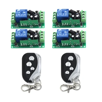 

Mini RF Wireless Switch 2Transmitter 4Receiver Relay LED Indicator Learning Smart Home in Good Quality