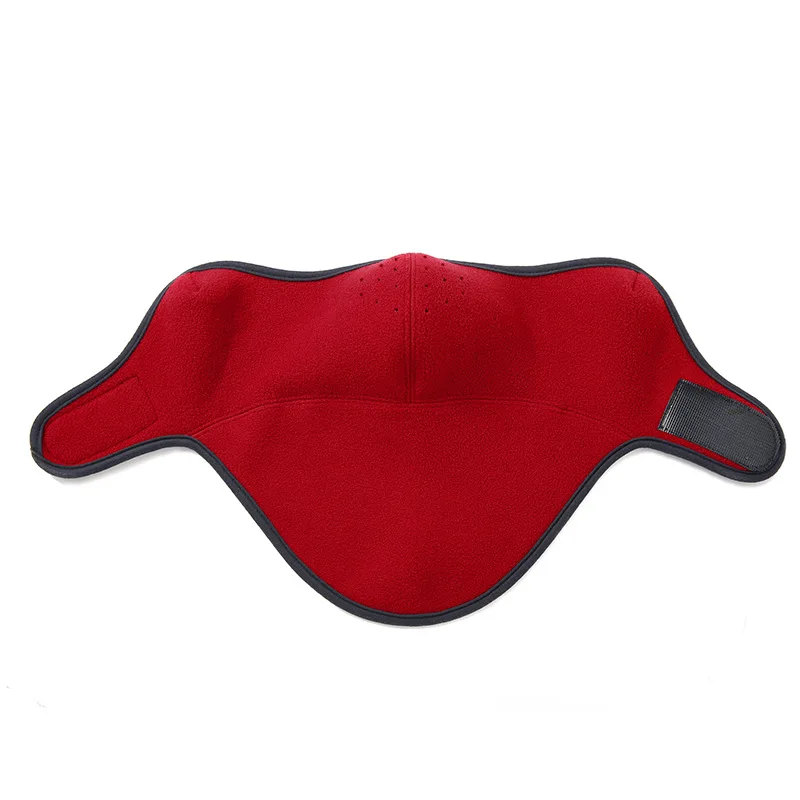 Мужская Женская зимняя теплая полумаска для лица ветрозащитная дышащая флисовая Шея-защита для спорта на открытом воздухе бег походная велосипедная маска