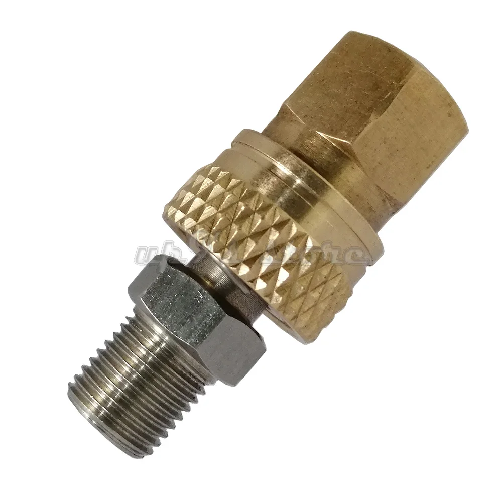 

Paintball PCP Fill Fitting Female Male Disconnect Coupler 8MM Quick Release M10 x 1 1/8 BSPP 1/8 NPT Kit Paintball Accessories