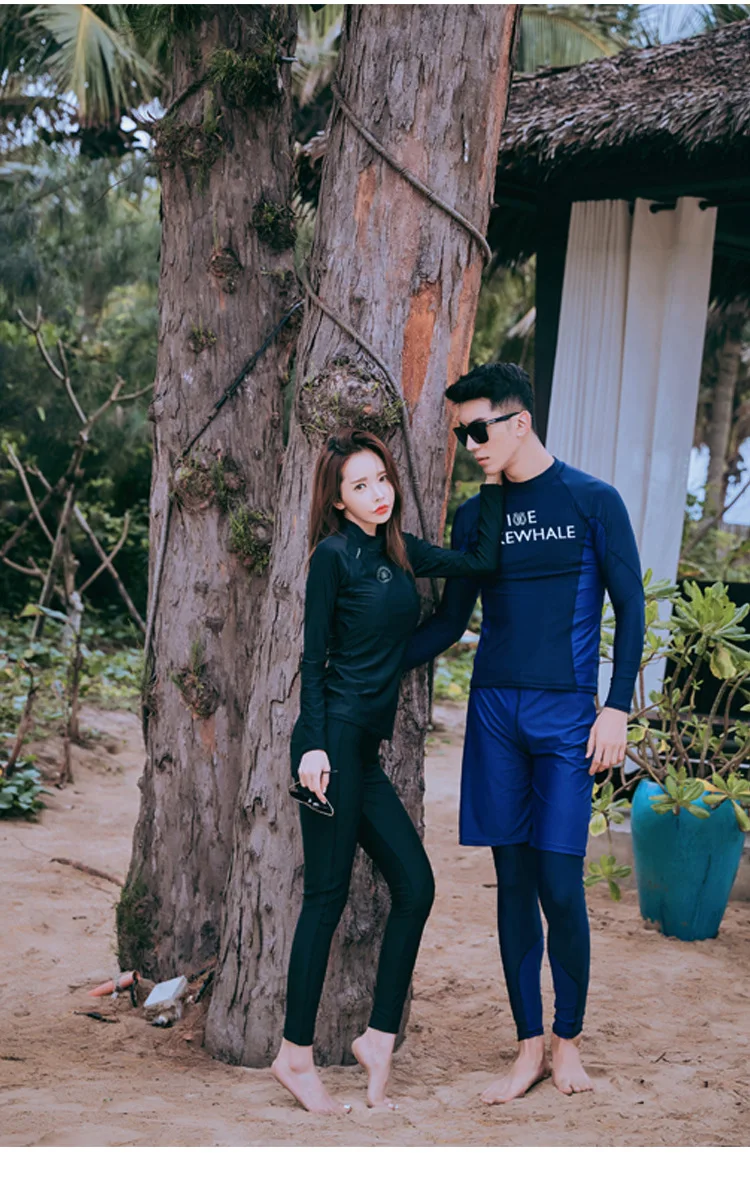 Полосатая блузка женские купальные костюмы одежда заплыва Rash Guard для женщин купальники отдельные Рашгард корейский разделение с длинным