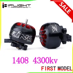 IFlight XING 1408 4300KV бесщеточный двигатель поддерживает 2-4 S с тонким валом 1,5 мм для RC DIY FPV гоночного дрона модели частей