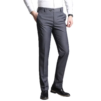 Pantalones de vestir finos para Hombre, pantalón de oficina, de negocios, clásico, 38, 2020