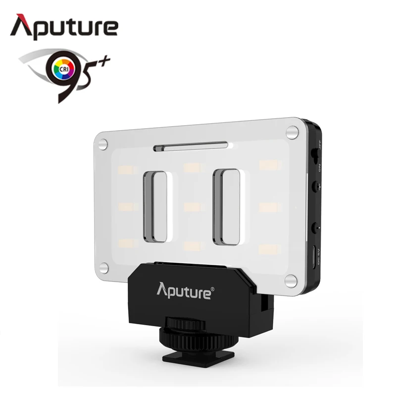 

Aputure AL-M9 LED Video Light pockable TLCI/CRI 95+ on-camera fill light 9pcs SMD lights Pocket sized Tiny LED Lighting