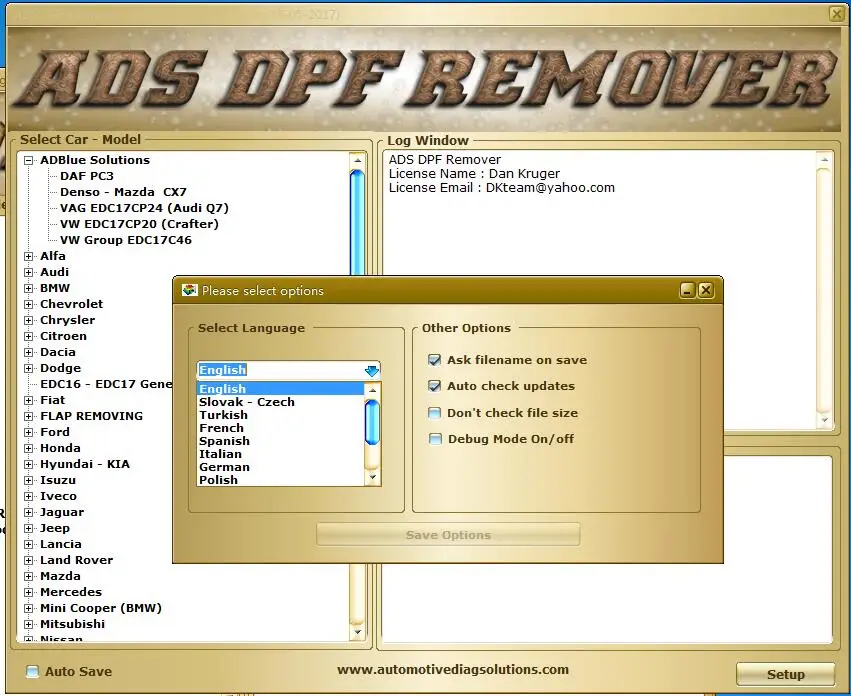 Professional ADS DPF EGR FLAPS LAMBDA DTC HOTSTART ADBLUE Remover FULL