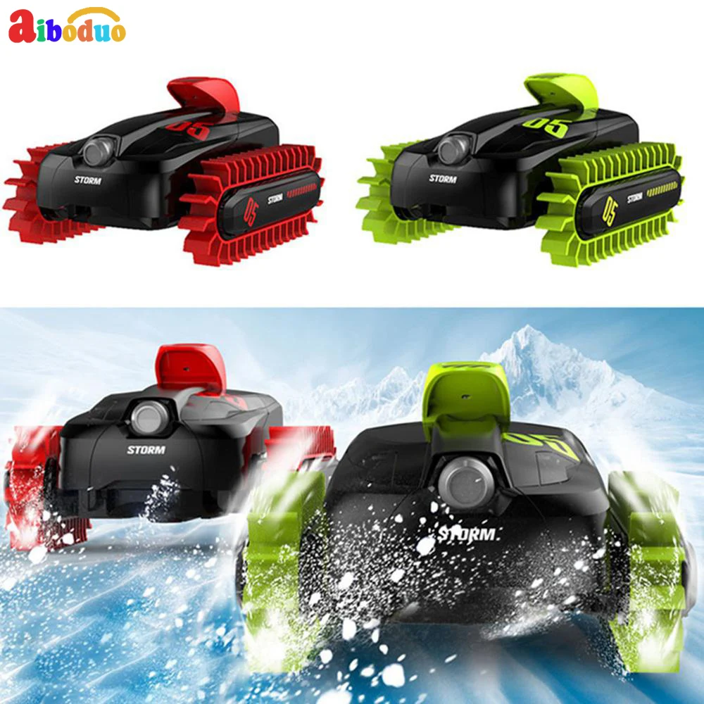 

2.4GH 360 RC Stunt Car 4WD Tracked Deformable Land Water Cars Speed Off-Road Remote Control Amphibious Vehicle for Kids Gift Toy