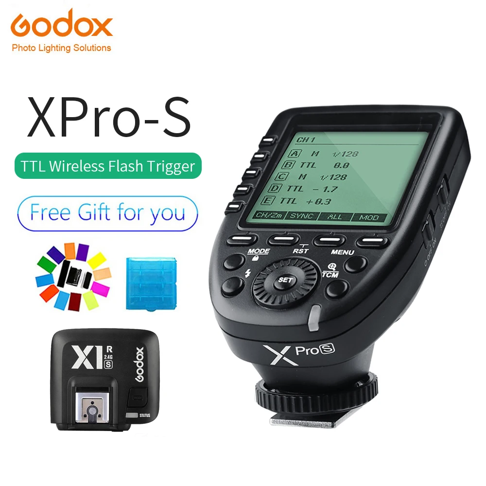 

In Stock Godox Xpro-S TTL II 2.4G X System Wireless Control Remote Trigger with X1R-S Controller Receiver for Sony Flash