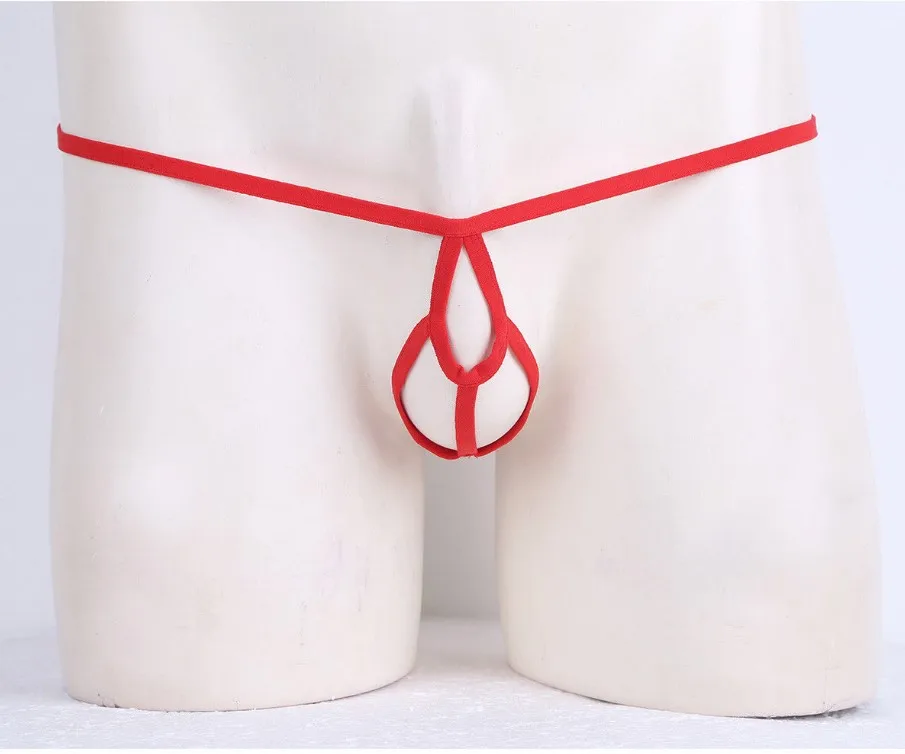 

2018 Men Thongs Pouch Breathable Cotton G-Strings Male Open Crotch Panties Pants Sexy Jockstraps Gay Underwear Lingerie