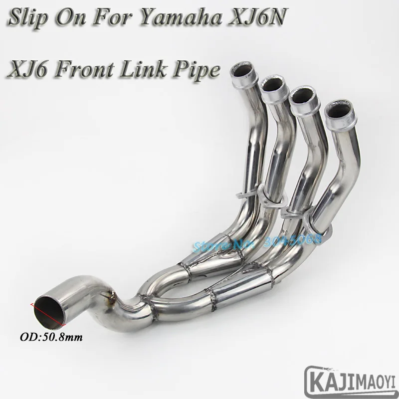 Xj6 de Escape de la motocicleta escapar modificado delantero de la motocicleta conexión medio enlace de Slip-On para YAMAHA XJ6N XJ6 sin silenciador