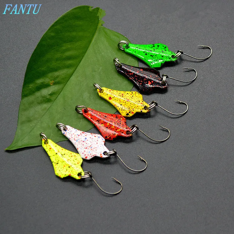 

FANTU Spoon Lures Plane Colorful Spoon 3g/2.5cm Hard Bait Artificial Fishing lure Tackles