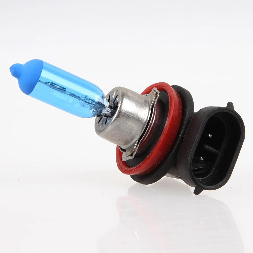 2 Pcs Car Halogen Lights 12V H8 Halogen Lamp White Color Halogen Light