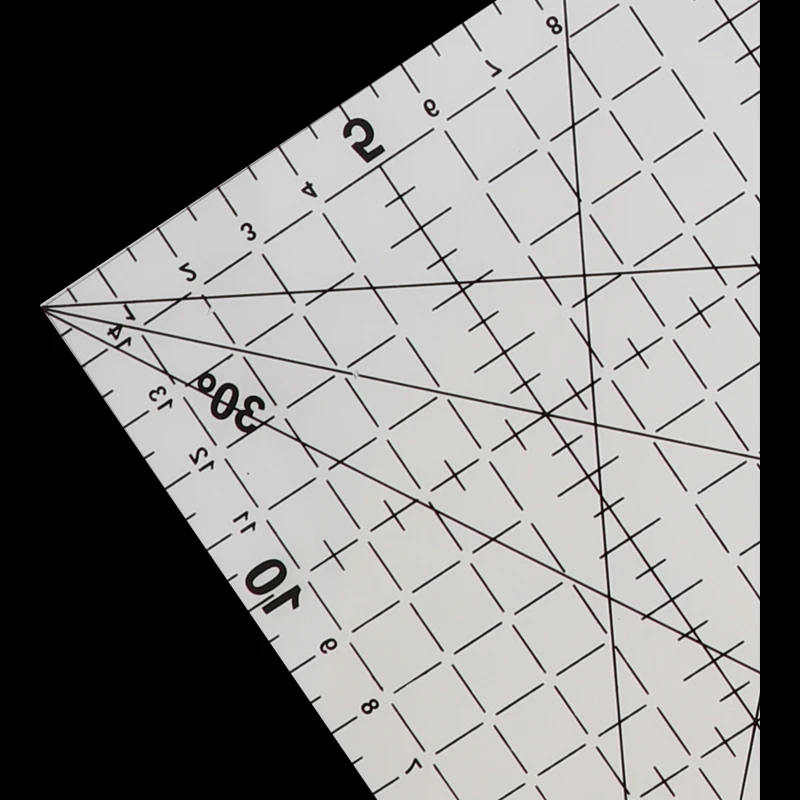 1 шт. 50x15 см прозрачная акриловая Лоскутная выровненная линейка сетка для резки ремесленных шкал правило инструменты для рисования Линейка 30x15 см