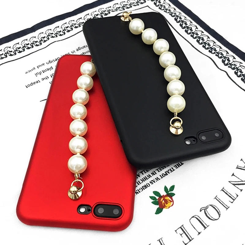 LOVECOM-New-Shining-Candy-Color-DIY-Luxury-Bling-Glitter-Pearl-Chain-For-iphone-6-6S-Plus (4)