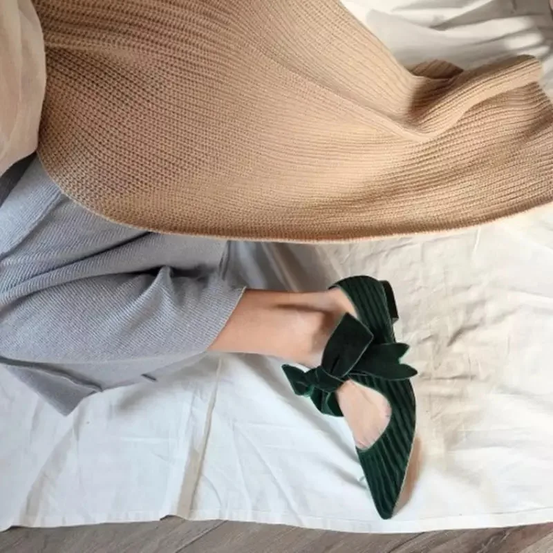 Papillon Pour Chaussures vert Kelly Femme Femelle 2019 Noir kot Appartements Sac Plates Femmes 0kXZPnN8wO