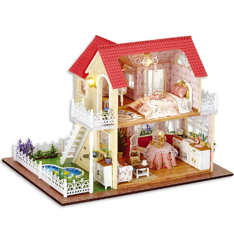 CUTE ROOM New Sale Dollhouse Miniaturas Furniture Toy House Doll Toys