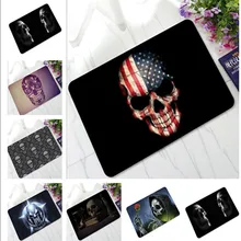 Череп Стильный коврик для прихожей kichten коврик для ванной комнаты резиновый нескользящий коврик для учебы входной Декор коврик с черепом tapetes dec