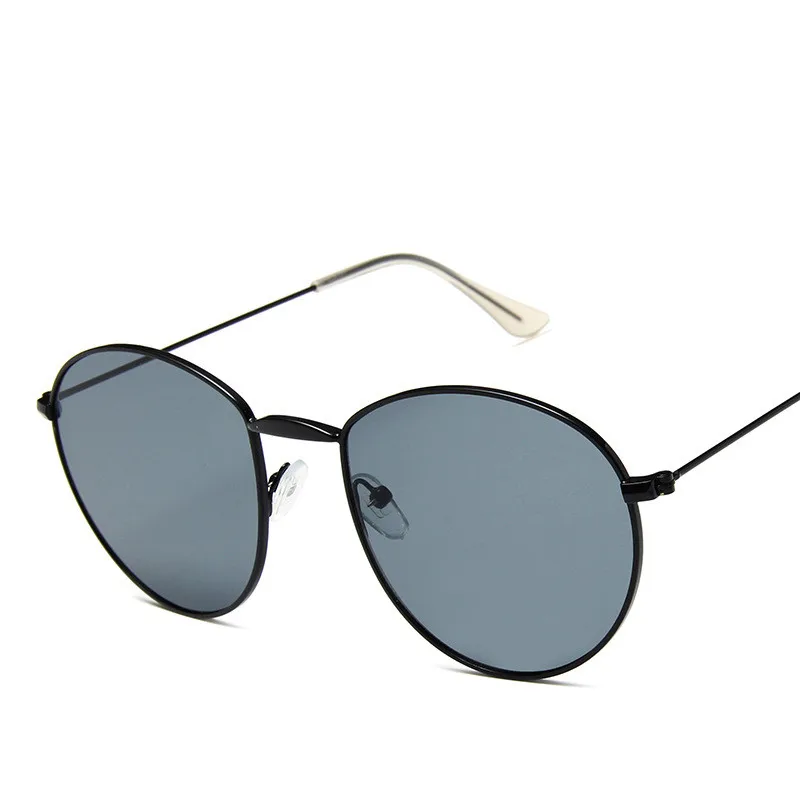 LeonLion, модные новые мужские солнцезащитные очки, Ретро стиль, металл, люкс класс, классические очки для женщин, Ретро стиль, для покупок, Oculos De Sol Feminino, UV400 - Цвет линз: BlackGray