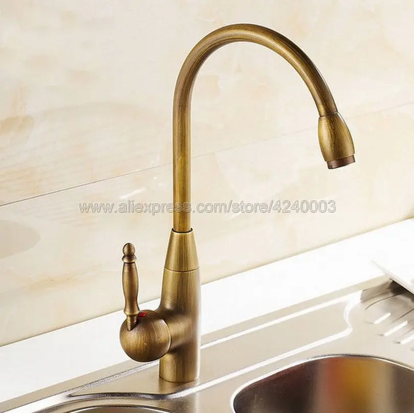 

Kitchen Faucets Single Lever Faucet 360 Rotate Deck Mounted Kitchen Sink Faucet Single Hole Mixers Taps Knf004