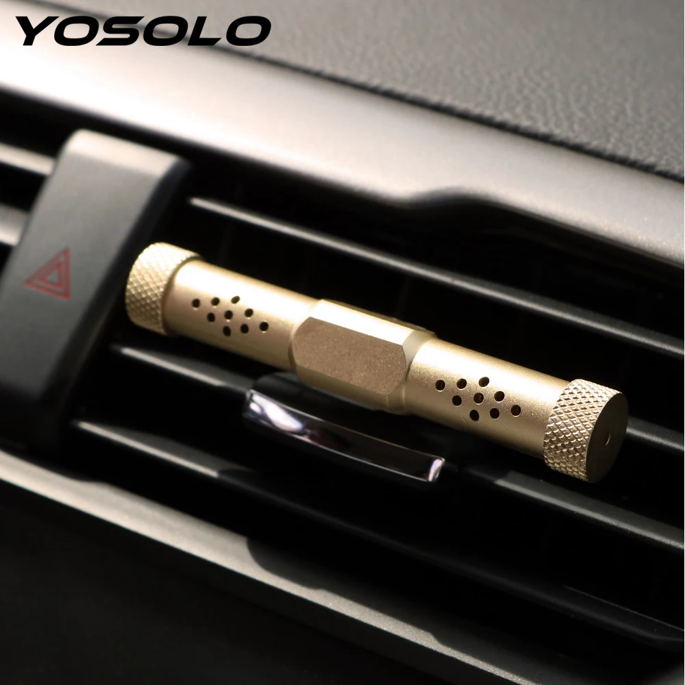 YOSOLO سيارة العطور الصلبة العطر معطّر الهواء سيارة الروائح الليمون رائحة العطر سيارة الهواء تنفيس العطور اكسسوارات