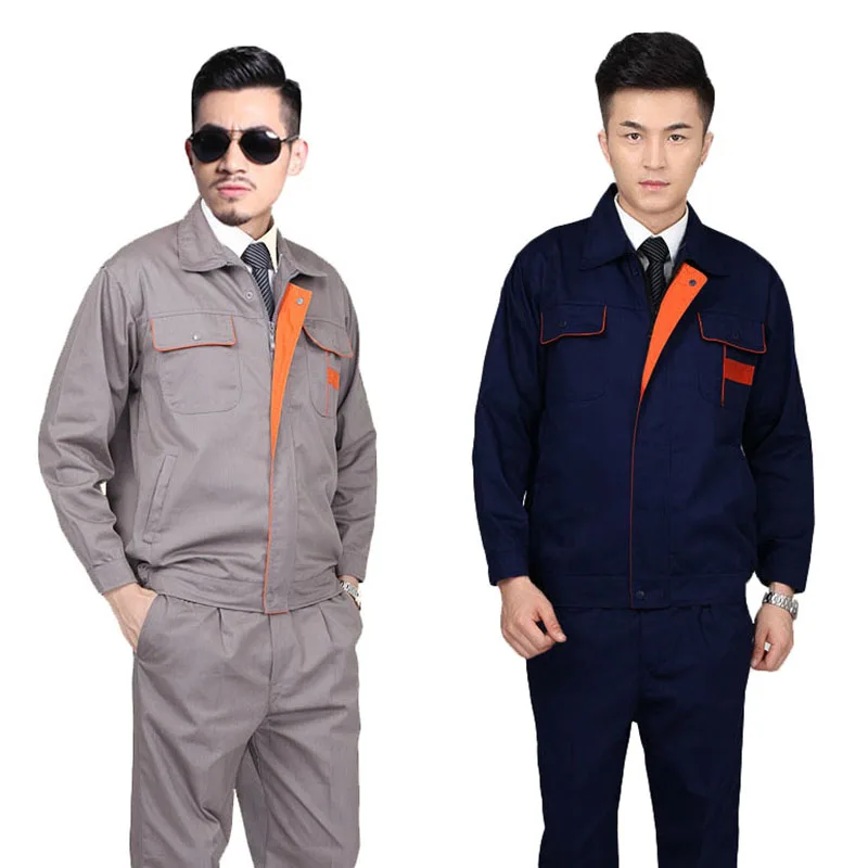 Mens Work Clothing Sets Long Sleeve Men Women Factory Labor Engineering