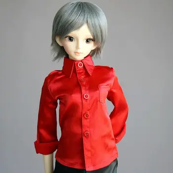

[wamami] 529# Red Satin Shirt/Outfit 1/4 MSD DOD BJD Dollfie