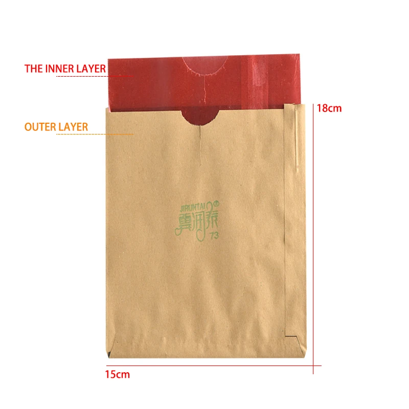 [100pcs/15*18cm] Double layer waterproof fruit protection bagging Orchard Insect Bird prevention Pest control Garden supplies