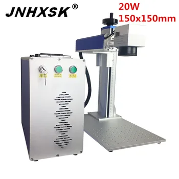 

20w fiber laser marking machine metal engraver Raycus laser source Acrylic key nameplate DIY 110 150 200mm mini desktop