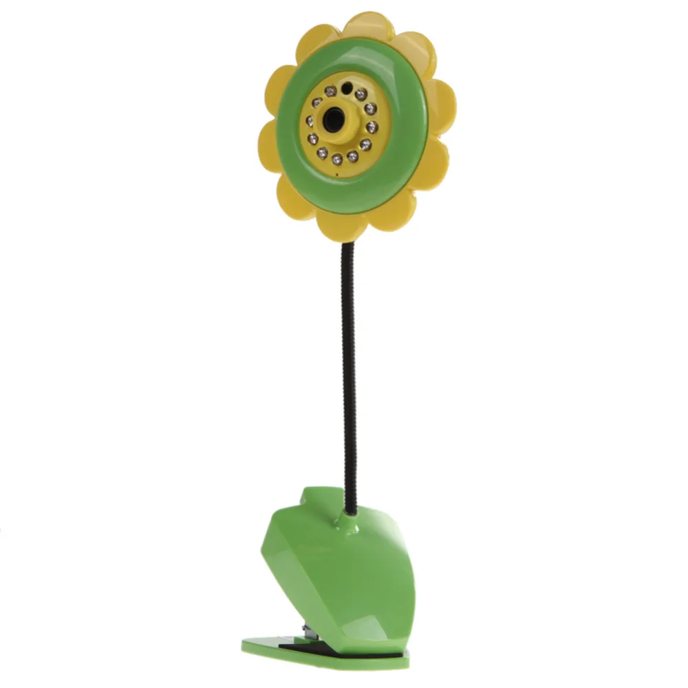 

DIU# Sunflower design wireless camera baby monitor for Home Security with Wifi Camera DVR Night Vision Green