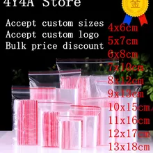 [4Y4A] 500 шт./пакет мини Пластик Ziplock zakken Sieraden молнии замка застежка-молнии zakken Voor Voedsel упаковка ветчины с прозрачный stofdicht