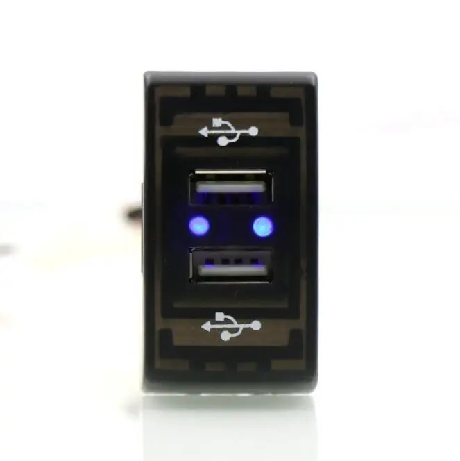 Автомобильное зарядное устройство с двумя USB портами 5 В 2 1 а/в пост. Тока|Кабели