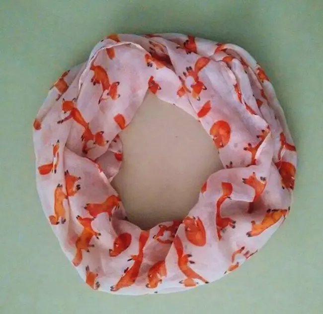 Children Scarf 8 Colors Baby Collar Neckkerchief Fox Print