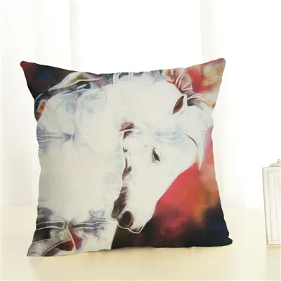 Новое поступление, креативная модная подушка с лошадью, наволочка для подушки, декоративная наволочка с рисунком, Cojines Almofada - Цвет: 13