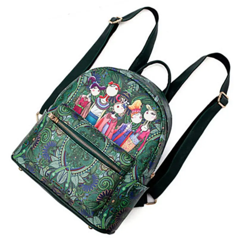 

Female Backpack Preppy Style PU Leather Women Backpack High Qulaity Shoulder Bags Student Bag Multi-Function Backpack Girl Purse